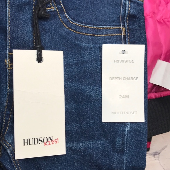 NWT Hudson Girls' Velour Jacket 3-Piece Set Outfit - Picture 9 of 16